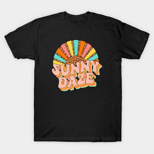 Sunny Daze Retro T-Shirt by alexwestshop